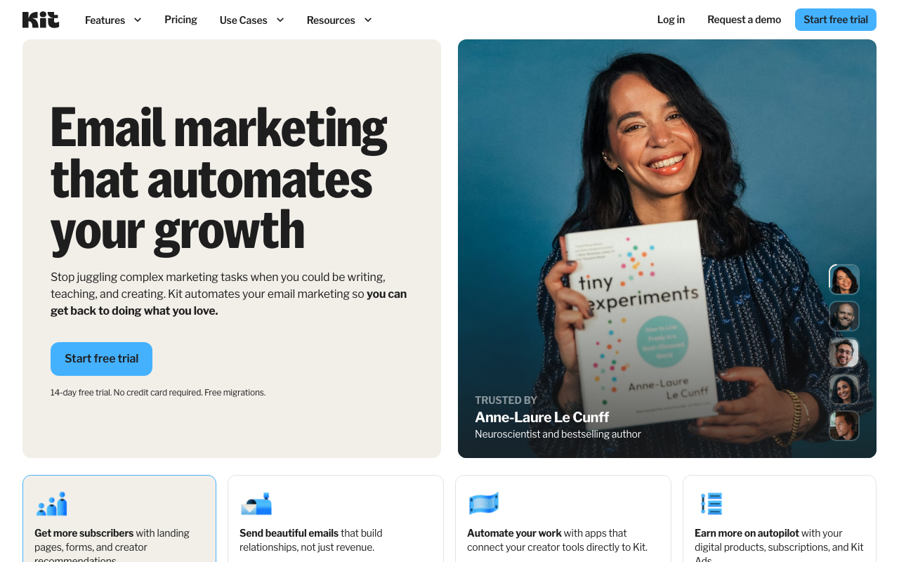 Kit — Email marketing built for creators who want to own their audience